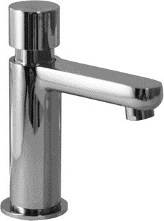 Rubinetto ritardato per lavello a risparmio idrico a chiusura automatica cromata
