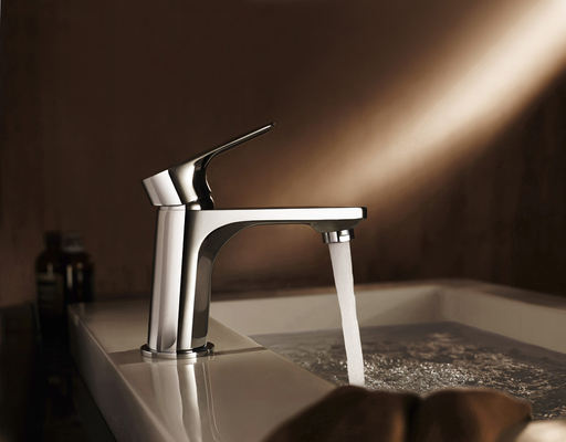 Rubinetto per lavabo a cartuccia in ceramica da 35 mm Rubinetti per lavabo da bagno cromati antiruggine