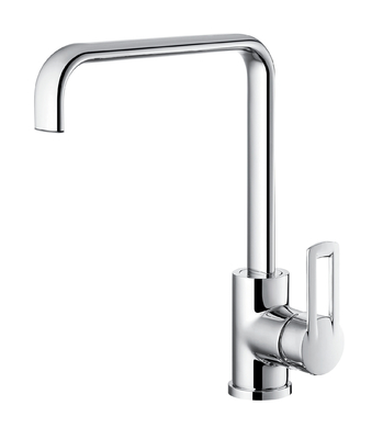Rubinetto per lavello da cucina a foro singolo elegante OEM Rubinetti per lavello commerciali alti 304 mm