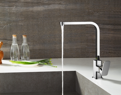 Rubinetto miscelatore da cucina in metallo ad arco alto Rubinetti per lavabo da appoggio alti 363 mm