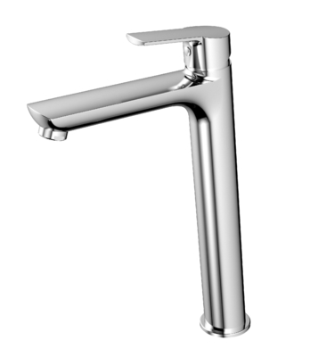 Rubinetto per lavabo galvanico Rubinetto per lavabo a vaso singolo alto