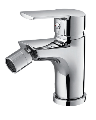 Rubinetto per bidet per WC con acqua calda e fredda antiruggine Manico singolo 142 mm di lunghezza