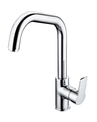 Rubinetto per lavabo da cucina a rotazione stabile Rubinetto moderno per lavello da bar a un foro
