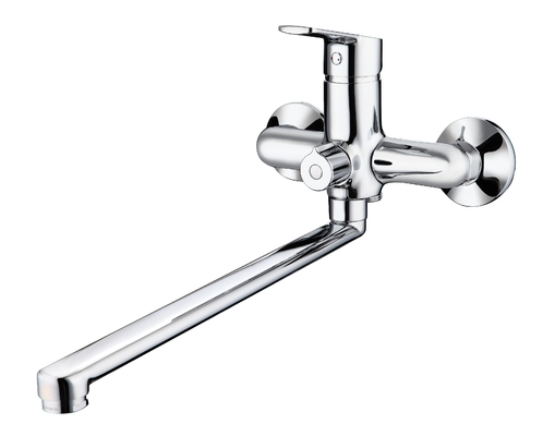 Rubinetto per vasca da bagno moderno con beccuccio lungo Cartuccia in ceramica da 35 mm Design cilindrico classico