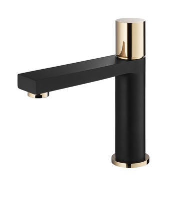 Rubinetti per lavabo neri a cartuccia in ceramica da 25 mm