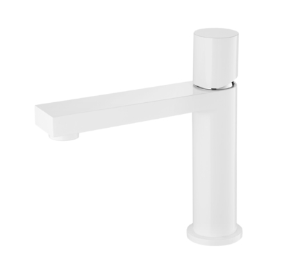 CONNE Rubinetto per bagno monoforo bianco Rubinetti per lavabo a cartuccia in ceramica da 25 mm