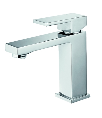 Rubinetto per lavabo monoforo con una maniglia Rubinetto per bagno con finitura lucida