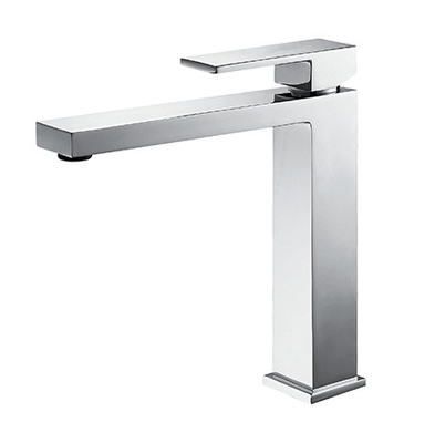 Singola maniglia   Rubinetto alto del bagno del cromo del corpo del rubinetto di lavabo