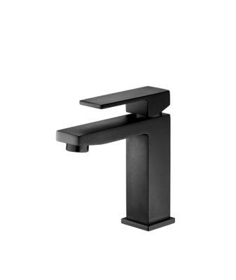 Rubinetto per lavabo da appoggio a prova di impronte digitali Rubinetto per lavabo nero opaco