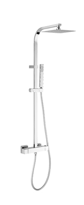 Set di soffioni per doccia quadrati con spruzzatore portatile regolabile