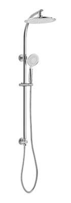 Colonna doccia contemporanea in ottone a vista Set 2 funzioni anticorrosione