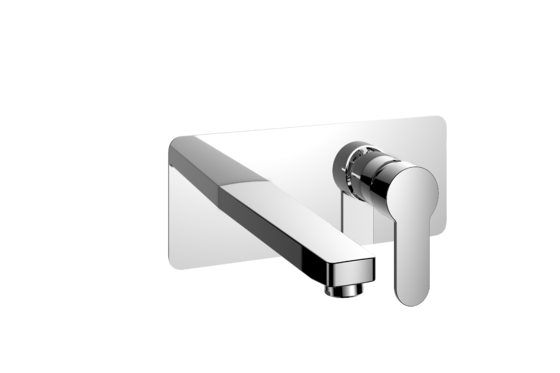 Rubinetto miscelatore a parete con beccuccio lungo Rubinetto vasca da bagno a maniglia singola lunghezza 240 mm
