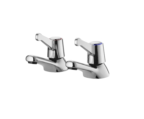 Cartuccia in ottone Rubinetto per lavabo a 2 maniglie Miscelatore per acqua calda fredda a due maniglie