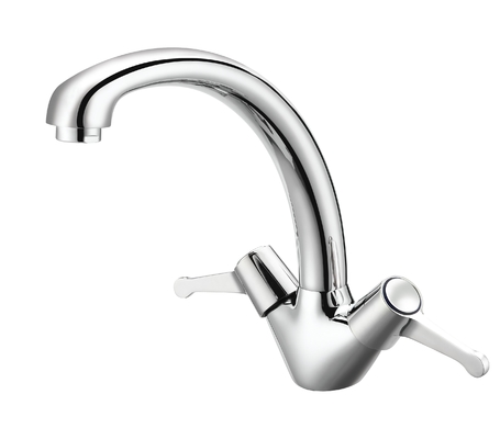 Resistente alla ruggine con rubinetto a due maniglie per bagno contemporaneo