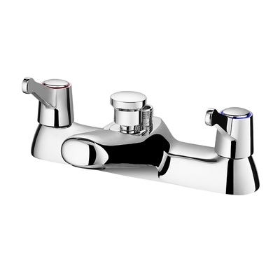 Rubinetto per vasca da bagno con rubinetto per vasca da bagno a doppia maniglia lucidato antigraffio