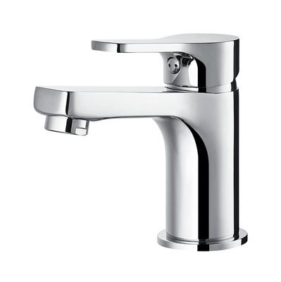 Miscelatore monocomando per lavabo da bagno Rubinetto cromato salvaspazio