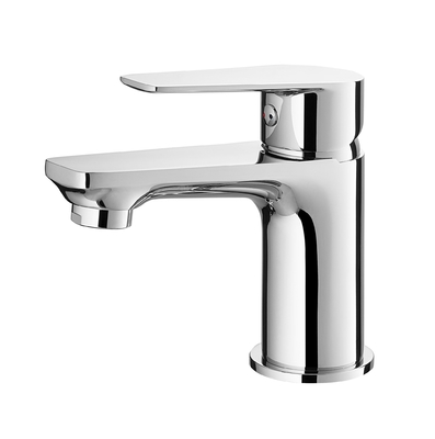 Rubinetto per lavabo in ottone montato sul ponte Resistenza ai graffi a leva singola