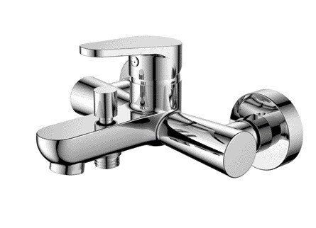 Miscelatori per vasca da bagno cromati monocomando per installazione a parete