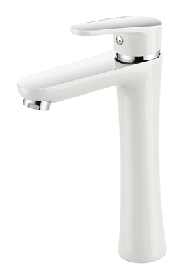 Disponibile Rubinetto lavabo acqua fredda e calda Ottone metà cromo metà bianco