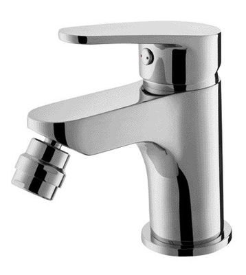 Rubinetto per bidet a leva singola montato sul ponte Miscelatore per lavabo con maniglia singola alta 135 mm