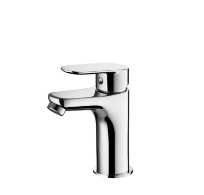 Rubinetto per lavabo da bagno acqua calda fredda con beccuccio altezza 99 mm tubi da 3/8 pollici