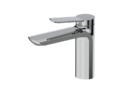 Rubinetto Bagno Monocomando Cromo Nero Senza Tirante