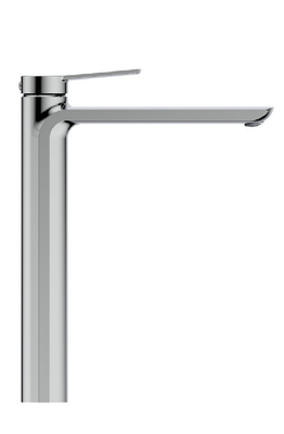 Rubinetto Miscelatore Lavabo Bagno Con Cartuccia Ceramica In Ottone Cromo Nero Canna Alta