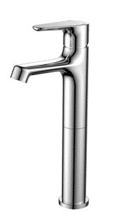 Il singolo rubinetto del bagno della leva con i tubi flessibili acqua calda fredda/misura tutti i tipi di bacini