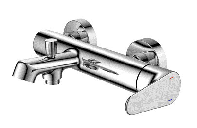 maniglia di Chrome della cartuccia di 35mm del rubinetto fissato al muro ceramico del bagno singola