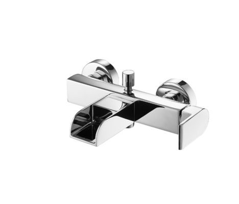 Rubinetto di miscelatore d'ottone della doccia del rubinetto di miscelatore della vasca del rubinetto della cascata del rubinetto del bagno Chrome LED