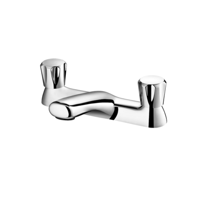 Il bagno spilla la vasca del riempitore del bagno del miscelatore spilla il rubinetto di ottone doppio Monobloc di Chrome della leva