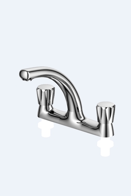 Rubinetti per vasca di cromo monoblocco d'epoca Tre buchi Manicotti doppi Rubinetto per vasca da bagno Antico ottone Rubinetto vasca da bagno lavandino