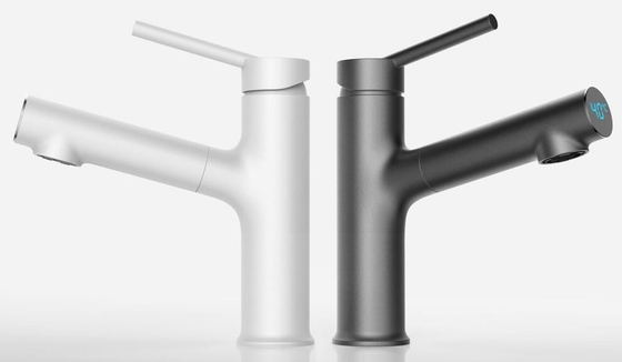 Estragga bagno del rubinetto di miscelatore della leva del rubinetto del bacino del visualizzatore digitale il singolo per il lavandino