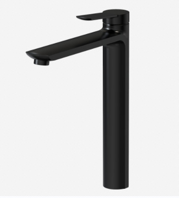 Classic High Bathroom Black Basin Mixer Tap Matt Brass Mixer Tap per il bagno Single Lever Sink Mixer Tap Black
