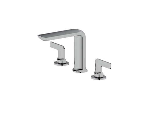 Rubinetto del bagno in design classico due leva rubinetto miscelatore per lavandini da tavolo tre buchi
